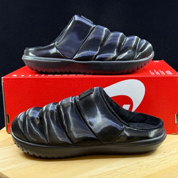 Nike Shoes - Nike Women's Burrow SE NA Triple Black Puffer Slippers Slides FZ7940-002 Size 6
